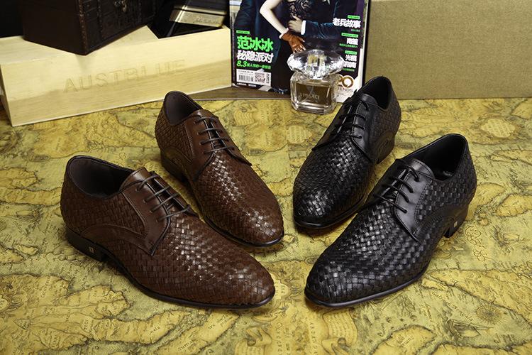 外貿(mào)牛皮鞋廠家直銷 奢華高檔男士正裝鞋 真皮英倫商務品牌男鞋圖片