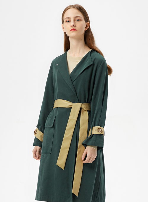 【歐貨服裝那里拿貨拉夏貝爾20年冬裝新款女式風(fēng)衣外套】- 